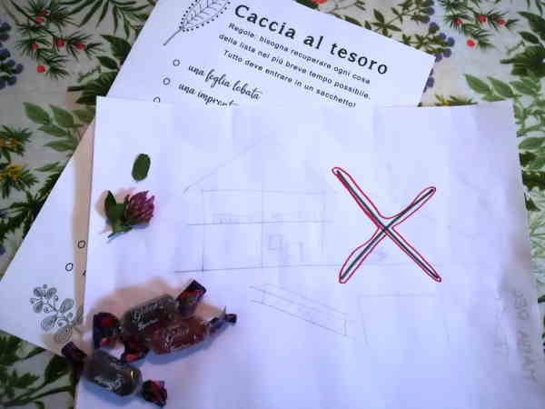 caccia tesoro bambini natura