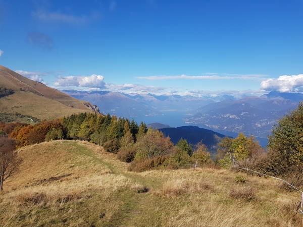 vista dal monte san primo sul lago vista dal monte san primo sul lago