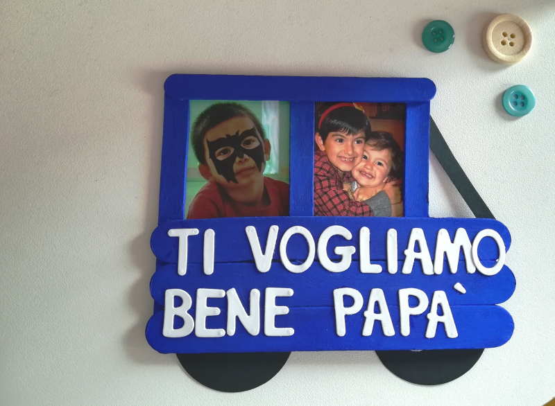 lavoretto portafoto festa papà lavoretto portafoto festa papà