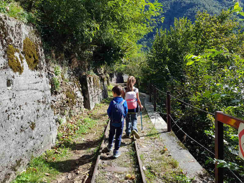 Sentiero del Tracciolino con i bambini
