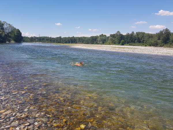 slow rafting ticino con i bambini