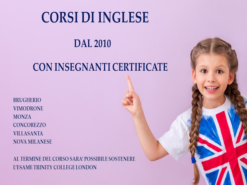 corsi inglese bambini monza villasanta concorezzo brugherio vimodrone
