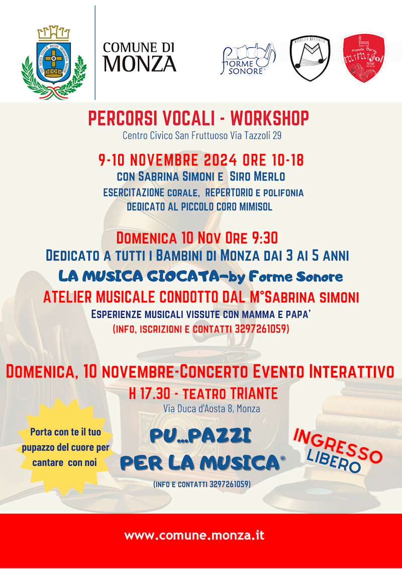 PERCORSI VOCALI e Musicali