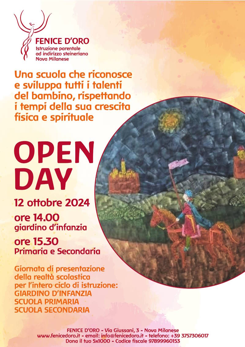 open day 24 ottobre fenice doro