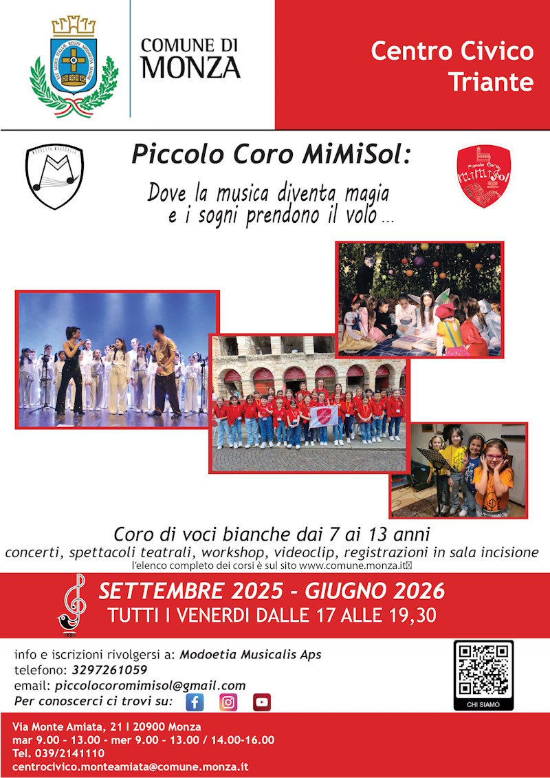 corso coro voci biache monza dai 7 anni