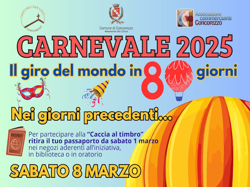 locandina carnevale 2025 concorezzo