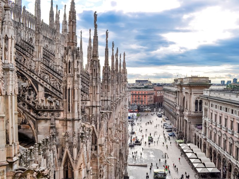Visita alla terrazze del duomo di milano e al museo con i bambini