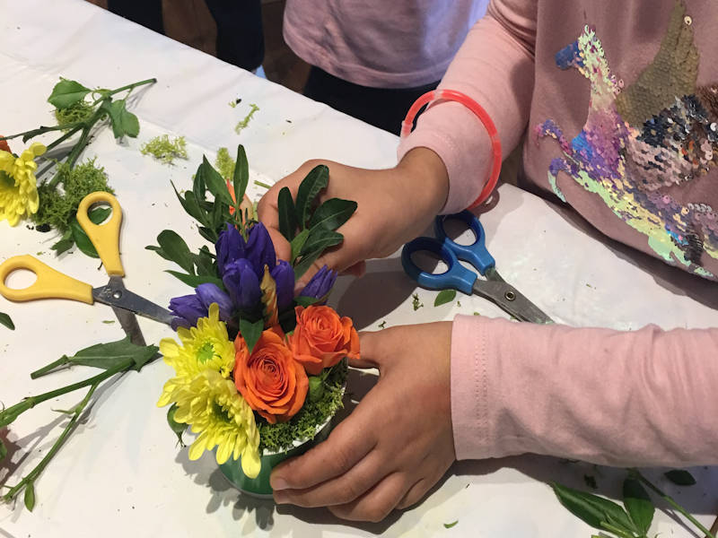 feste di compleanno con laboratorio floreale monza