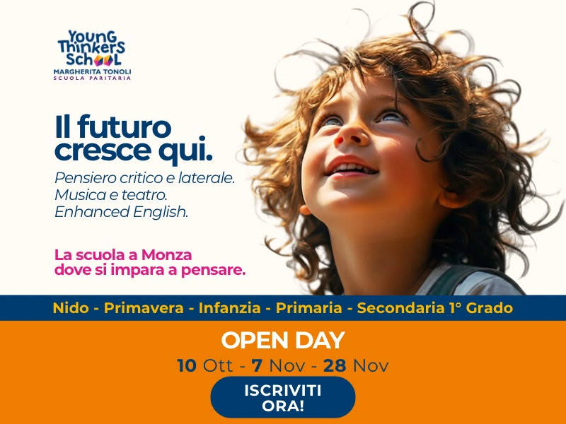 Open Day Scuola YTS Margherita Tonoli a Monza: la scuola dove si impara a pensare