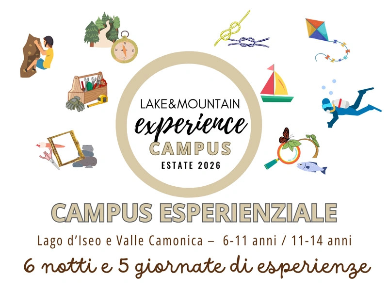Campus estivi residenziali sul Lago d’Iseo e in Valle Camonica per bambini e ragazzi