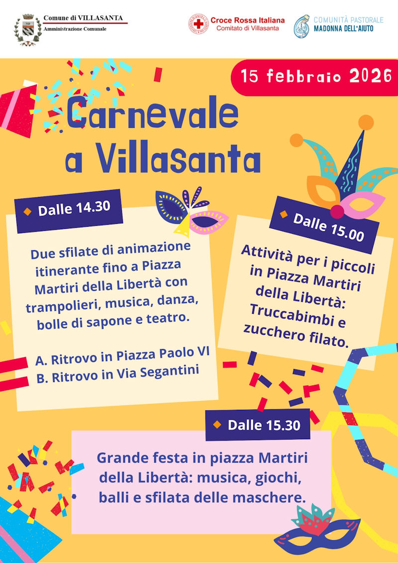carnevale a villasanta 2026