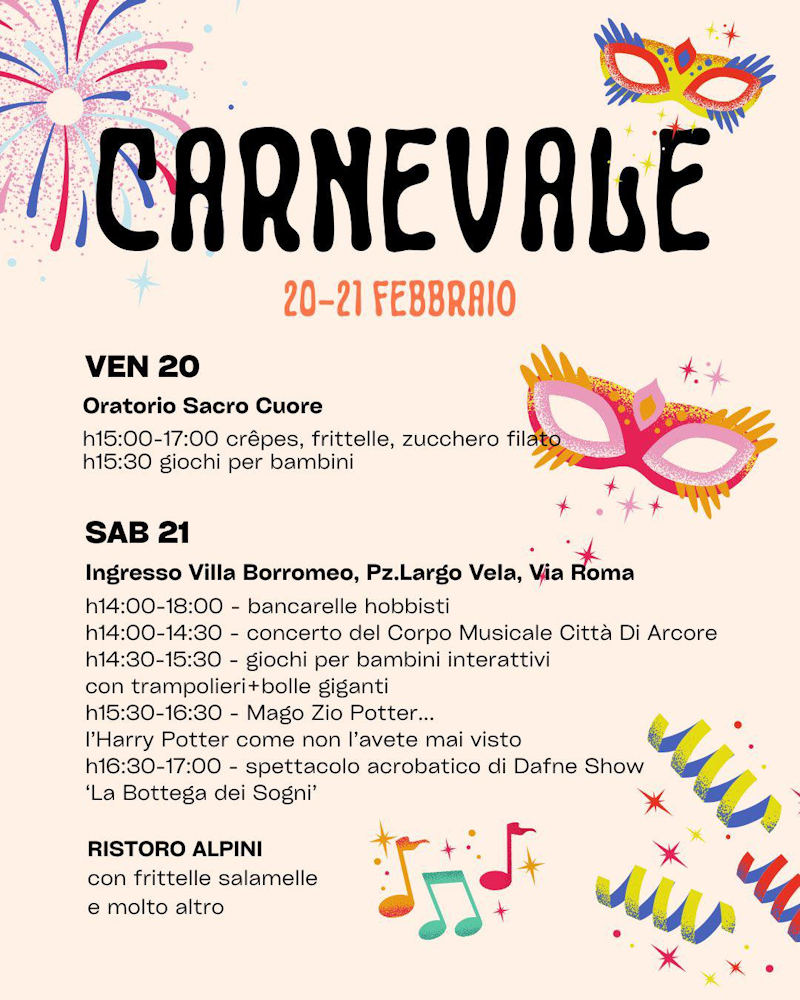 carnevale arcore 2026