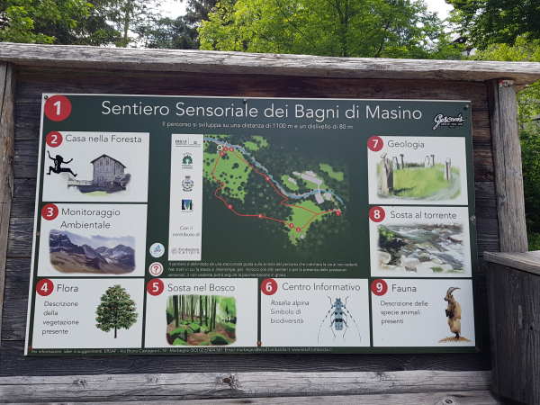sentiero sensoriale bagni di val masino