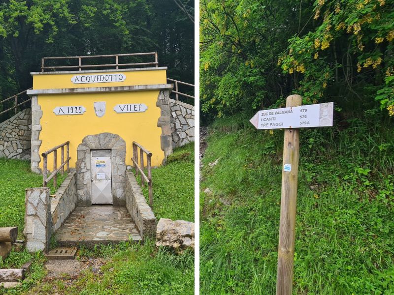 sentiero tre faggi valle imagna