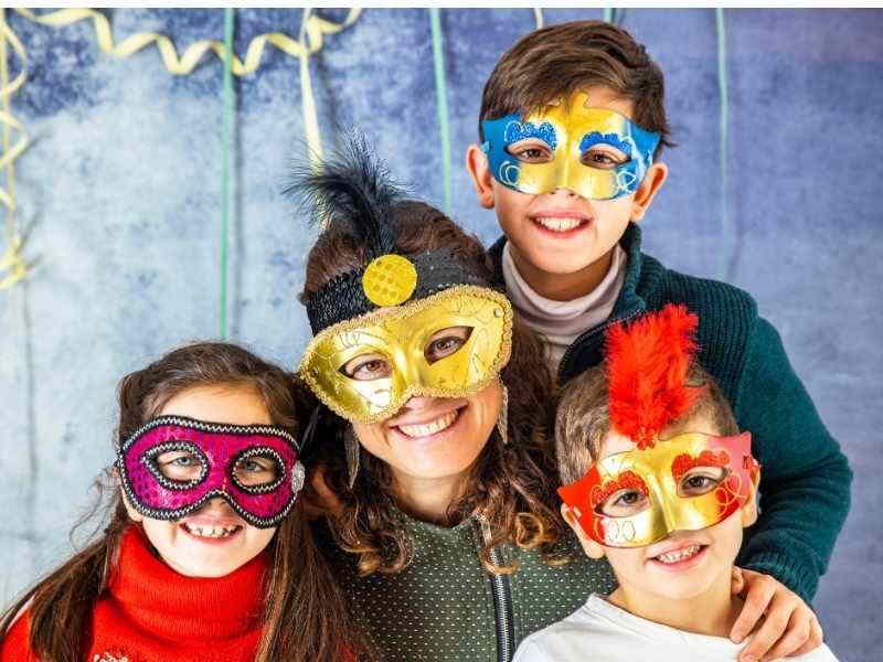 Maschere di carnevale fatta in casa