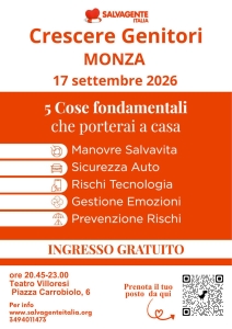Incontro gratuito “Crescere Genitori” con Salvagente a Monza