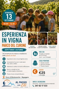 Esperienza in Vigna per Famiglie nel Parco del Curone | Al Passo con Eli