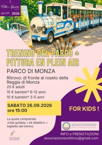 Speciale Ville Aperte: Tour del Parco di Monza in Trenino e workshop di pittura